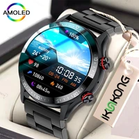 new 454454 amoled screen smart watch bluetooth call music heart rate blood pressure blood oxygen fitness tracking smartwatch