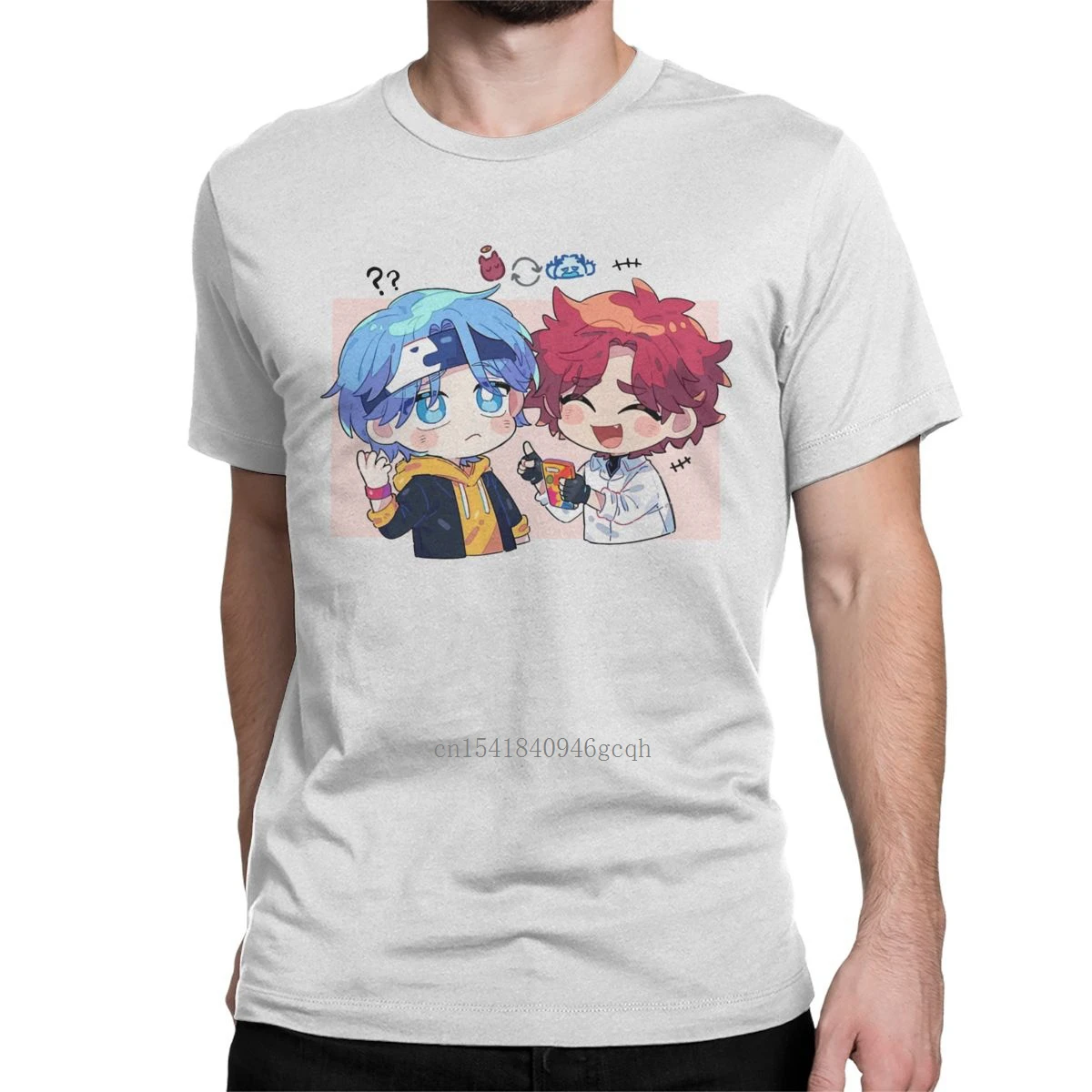 

Men T-Shirts Langa And Reki Sk8 The Infinity Unique Cotton Tee Shirt Short Sleeve Anime Japan T Shirt Round Neck Clothes Printed