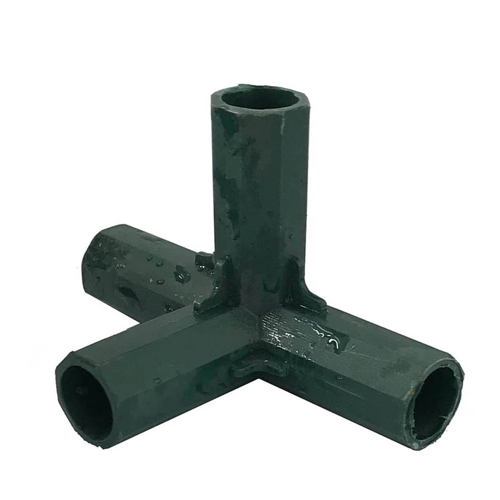 

4pcs 16mm Greenhouse Corner Connector Awning Pole Supports Agriculture Tool 3 4 5 Ways Fencing Lawn Pipe Joint Garden Framework