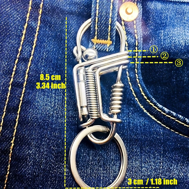 

Мужской брелок из нержавеющей стали