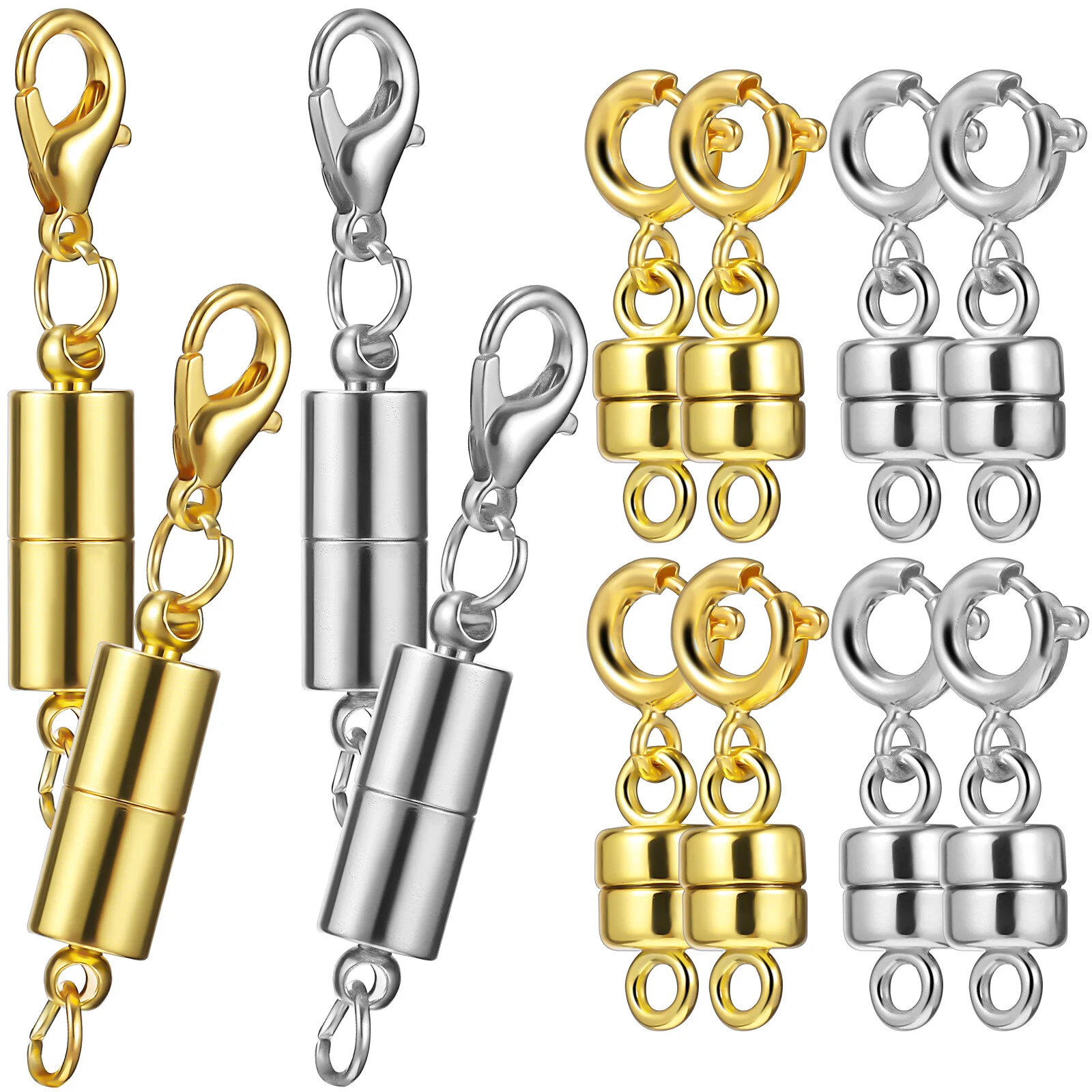 

8 Pcs Hand Chain Bracelet Extension Buckle Magnetic Connector Clips Necklace Accessories Iron Locking Converters