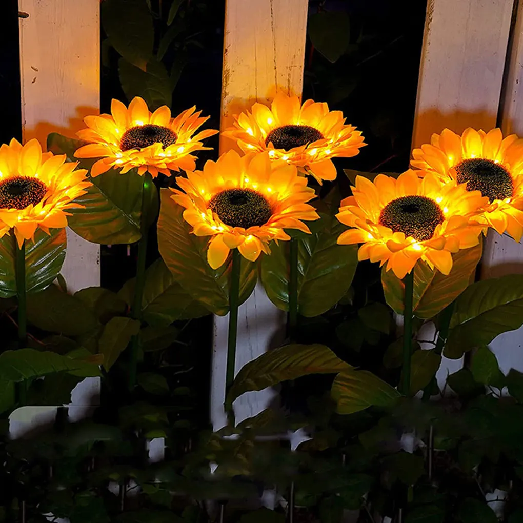 

Sunflowers Solar Powered Light IP55 Waterproof Decoration Lamp Courtyard Corridor Landscape Lighting Tool Outdoor Garden