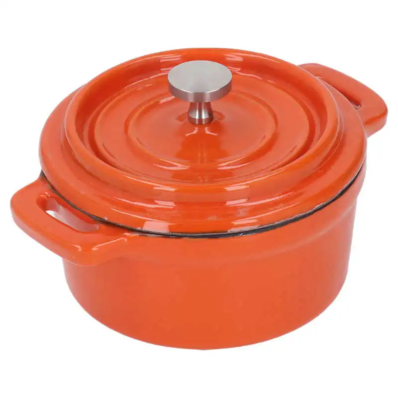 

Mini Soup Saucepan Non Stick Enameled Cast Iron Cooking Pot Household Kitchenware 10cm Kitchen tool cast iron cookware