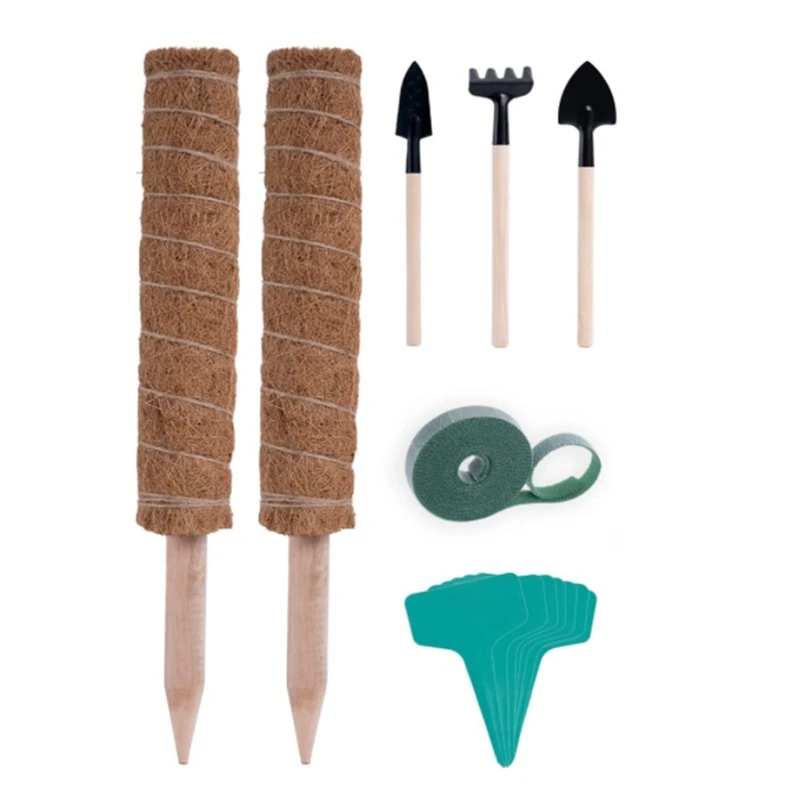 

Moss Poles For Climbing Plants,Garden Tools,Plant Labels With Moss Sticks For Plants Climbing Support Coco Coir Poles