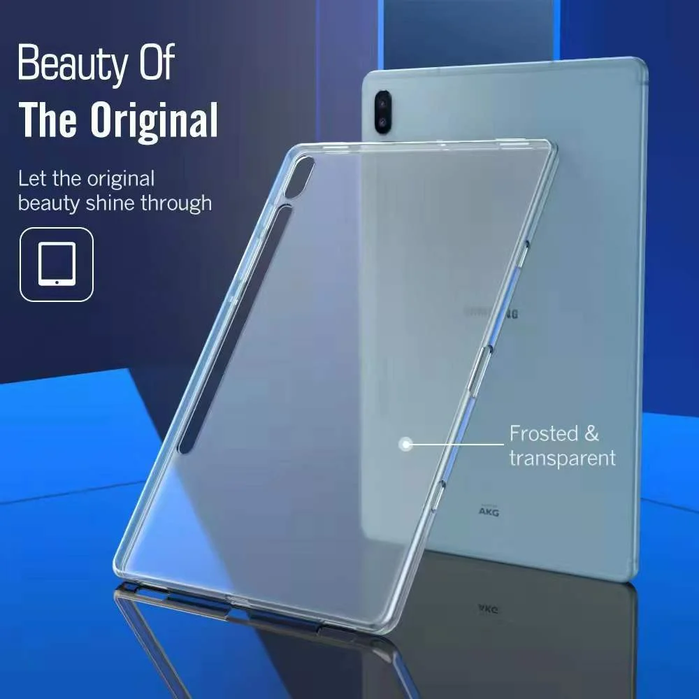 

Tablet Case For Samsung Galaxy Tab S6 S7 S8 10.5 11 2019 2020 T860 T865 T870 T875 T876B X700 X706 Flexible Soft Silicone Shell