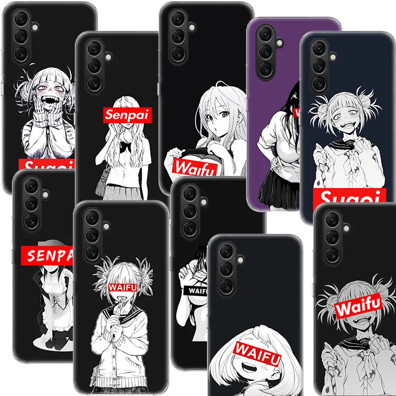 Чехол для телефона Sugoi Senpai Anime Waifu Samsung A02S A03S A13 A23 A33 A52S A12 A22 A32 Galaxy A51 A71 A41 A21 A31 A53 A73 A11 A01