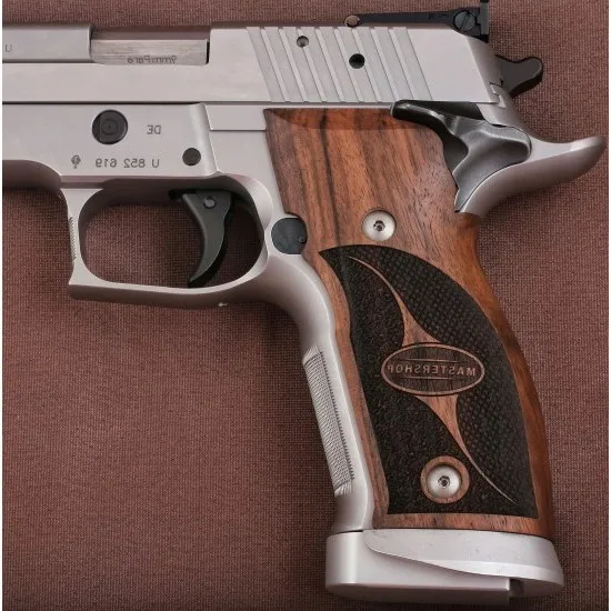 

Ksd Sig Sauer P226 SAO / X-Five / X-Six Model Compatible Walnut Grip for Replacement (with Half Pattern)