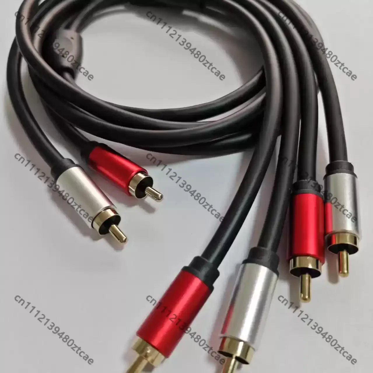 Фото Аудиокабель L-021 на заказ, 2RCA на 4RCA, с разъемами RCA, общая длина 1,5 метра №4