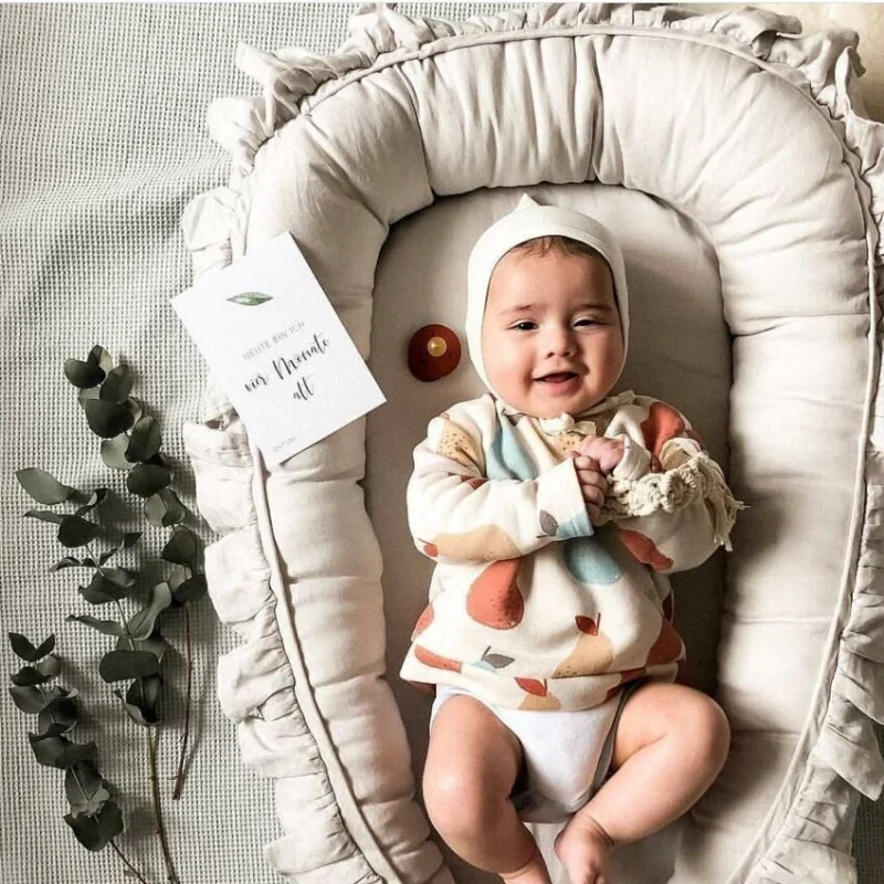 Портативные Хлопковые Биоморфные Детские Кроватки Для Новорожденных Складное