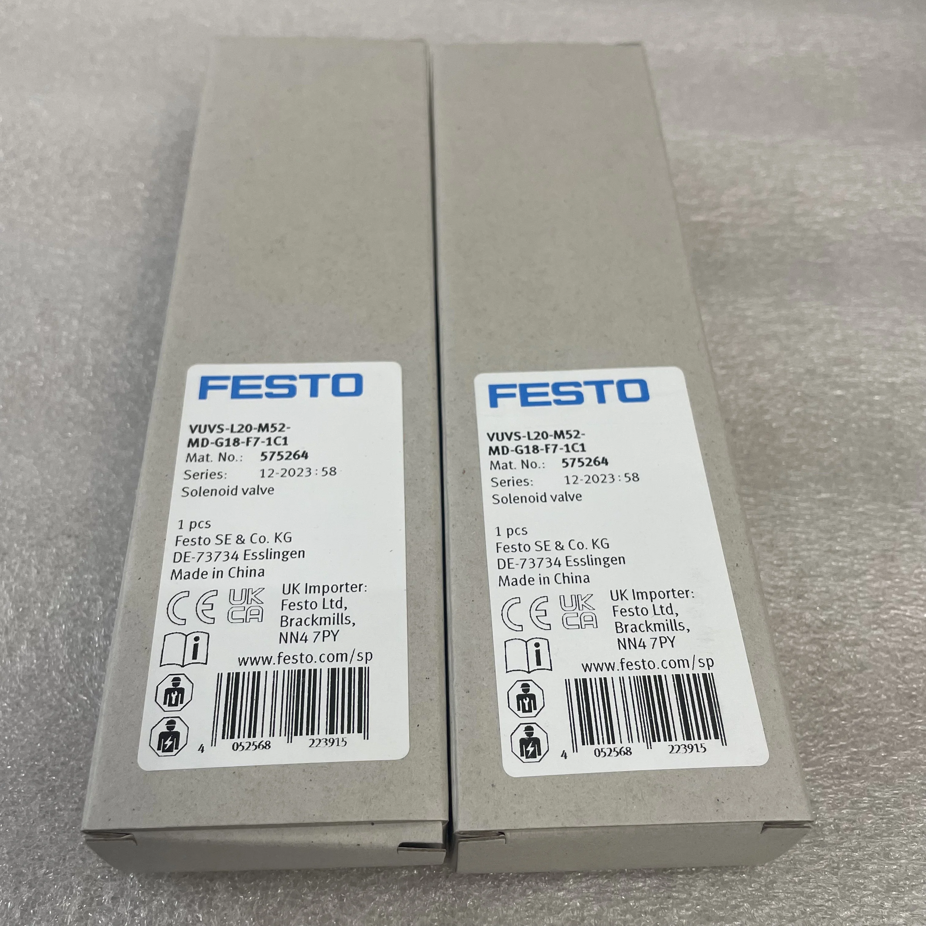 Фесто VUVS-L20-M32C-MD-G18-F7-1C1 575274 575264 575265 575268 575266 575680 Электромагнитный клапан