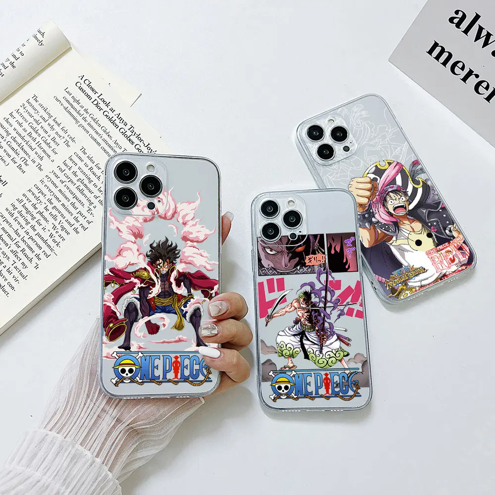 

One Pieces Hot Anime Luffies Zoros Phone Case For Xiaomi Redmi Note 12 11 11T 10 10S 9 Pro Plus 10C 9A 9C 9T 4G 5G Transparent