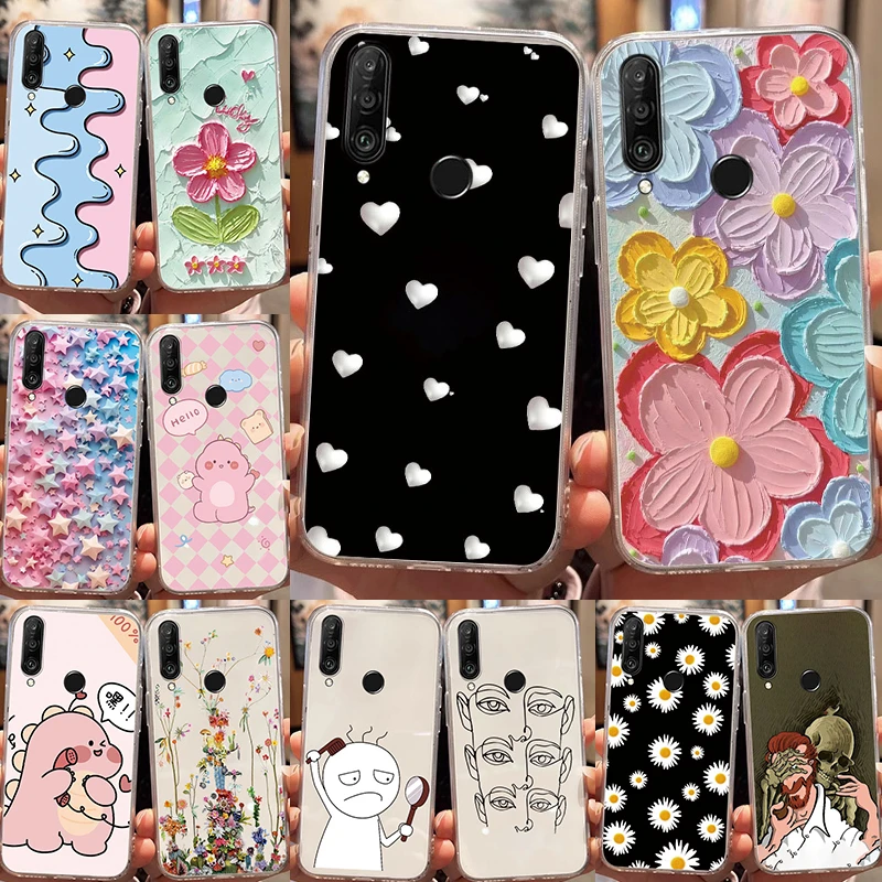 Прозрачный чехол для телефона Honor 9X Huawei P Smart Z Y9 Prime P30 Lite P20 Pro Nova 3E 4E 6 SE 2019 2021 с