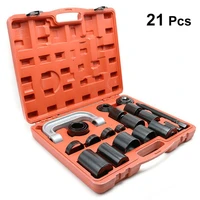 21pcs ball joint deluxe service kit remover car repair tools ball joint c frame press service kit set