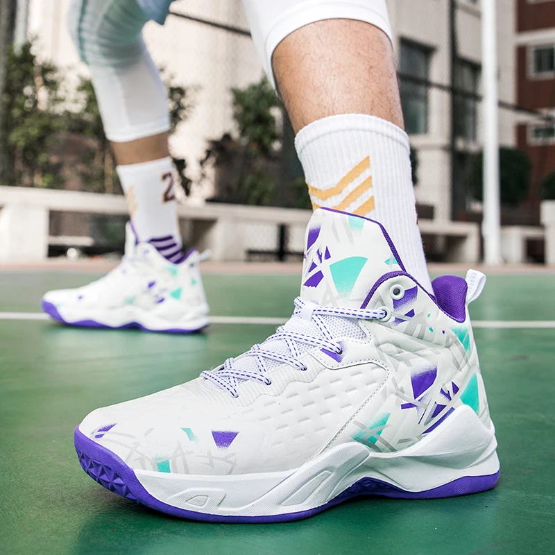 New running actual combat wear-resistant anti-slip fashion sports basketball tide shoes 36-45