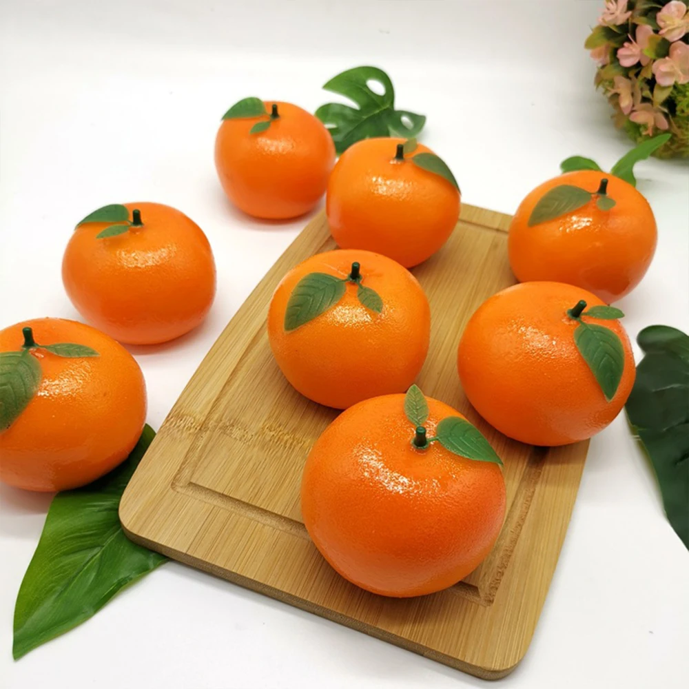 

1PCS Artificial Oranges Home Decoration Artificial Fruits Festive & Party Supplies Simulation Ornament Photography Props