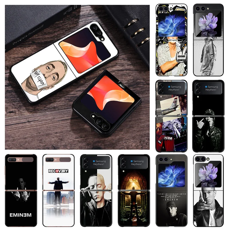 Матовый чехол для телефона Samsung Galaxy Z Flip6 5G Flip5 Flip4 Flip3 ZFlip 6 3 4 5 Eminem RAP GOD жесткий