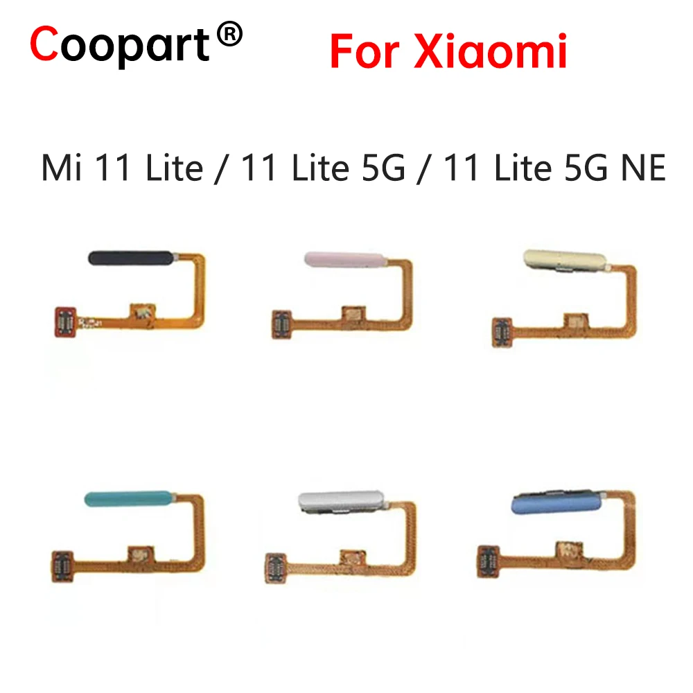 Оригинальный новый для Xiaomi Mi 11 Mi11 Lite 4G 5G NE датчик отпечатков пальцев Кнопка возврата домой меню гибкий ленточный кабель