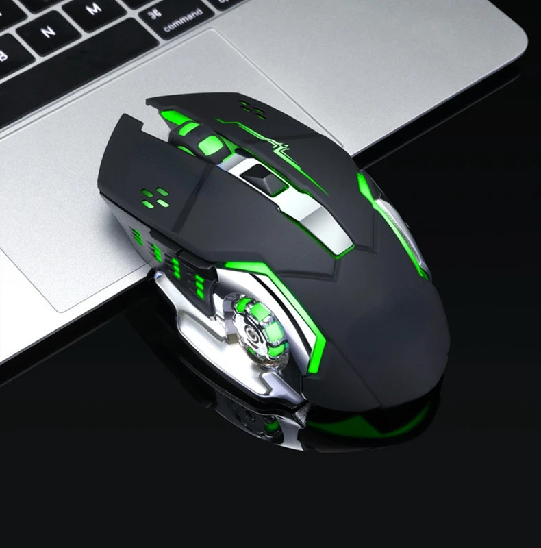 

Wireless 2.4G USB Optical Gaming Mouse 2400DPI Professional Gamer Mouse Backlit Rechargeable Silent Mice For PC Laptop