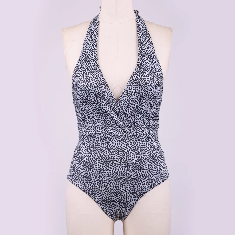 

New Summer Breathable Solid Sexy Lace Up Triangle Tank Top Bikini Ladies Swimwear One Piece Swimsuit