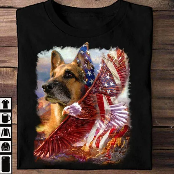 

Dog Lover, America Eagle, America Shirt Unisex T-shirt