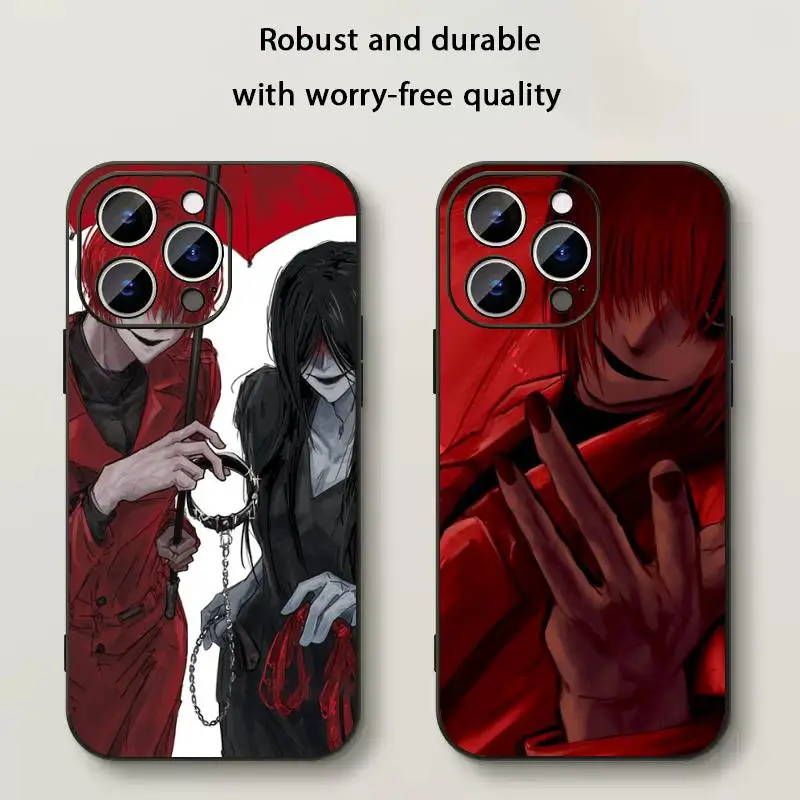 Фото Scarle-tella H-homicipher модный мужской чехол для телефона для iPhone 17, 16, e 15, 14, 13, 12 Plus Mini Pro Max, мягкий черный противоударный чехол №1