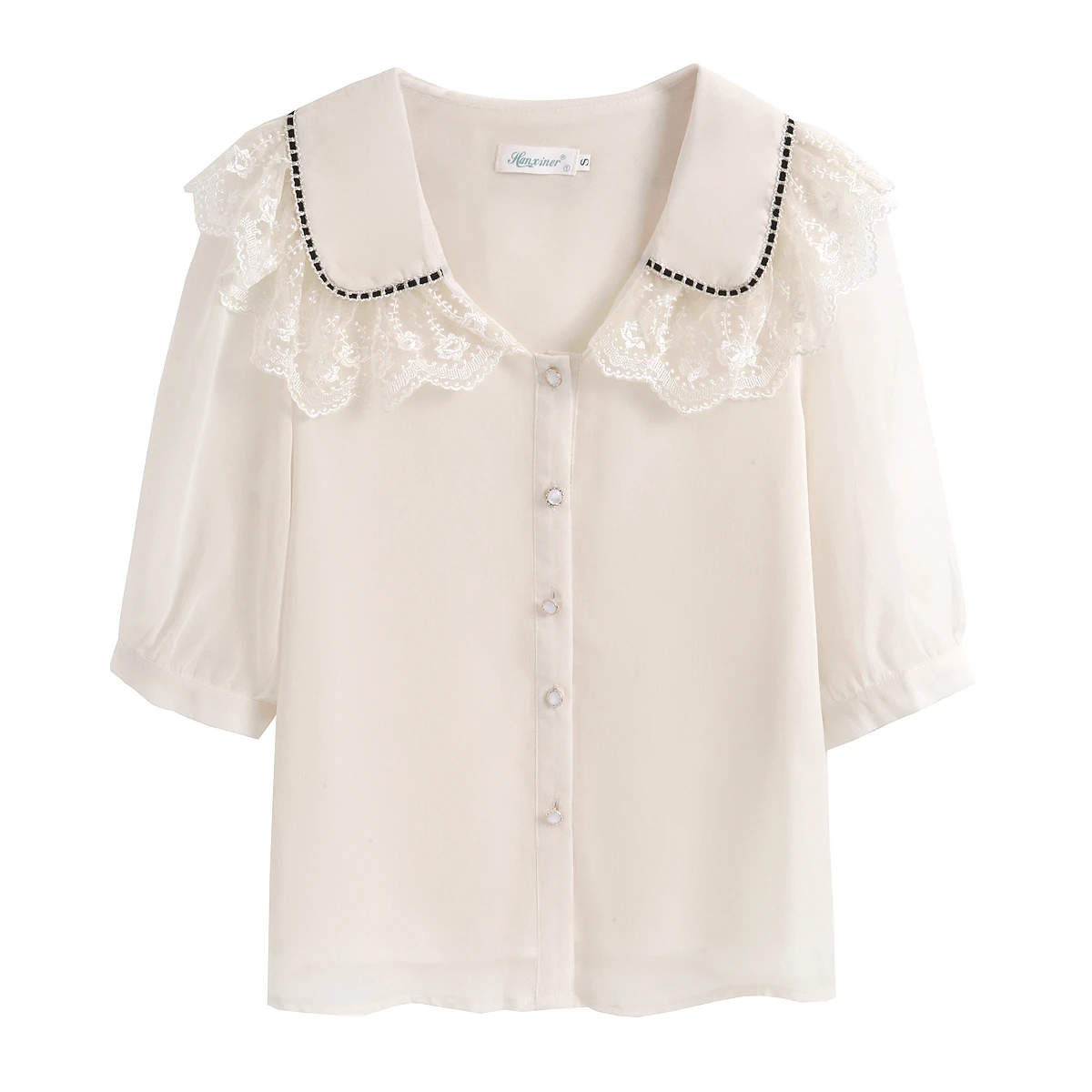 Летняя женская блузка с коротким рукавом модные женские блузки 2024 летняя