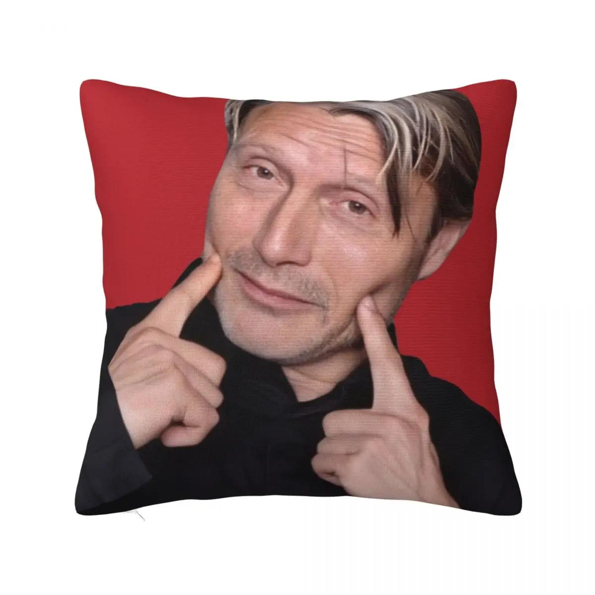 

Милые Квадратные наволочки Mads Mikkelsen, наволочка с изображением фильма, новинка, декоративная наволочка для дома 18 дюймов