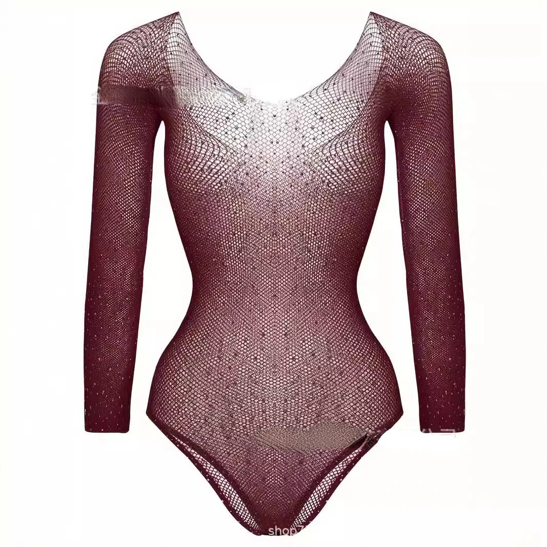 Женская прозрачная сетчатая одежда прозрачные модные бриллиантовые Дамские