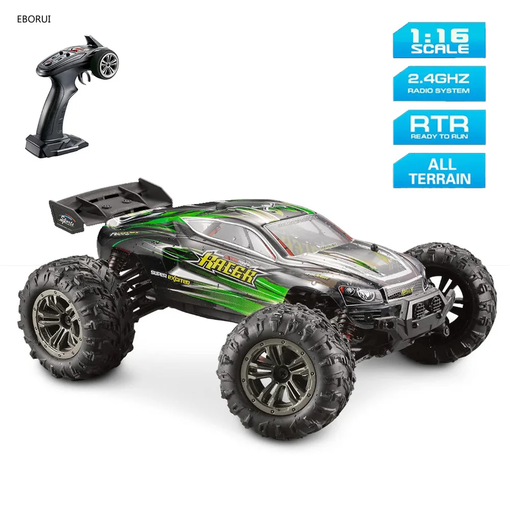 EBORUI Q903 бесщеточный двигатель Радиоуправляемый автомобиль 1:16 2,4G 4WD высокая скорость 52 км/ч пропорциональное управление Радиоуправляемый багги автомобиль светодиодный светильник кой RTR подарок игрушка