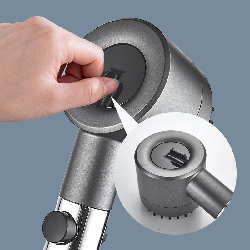 3-функциональная Насадка Для Душа С Сильным Давлением И Фильтром. Уникальный