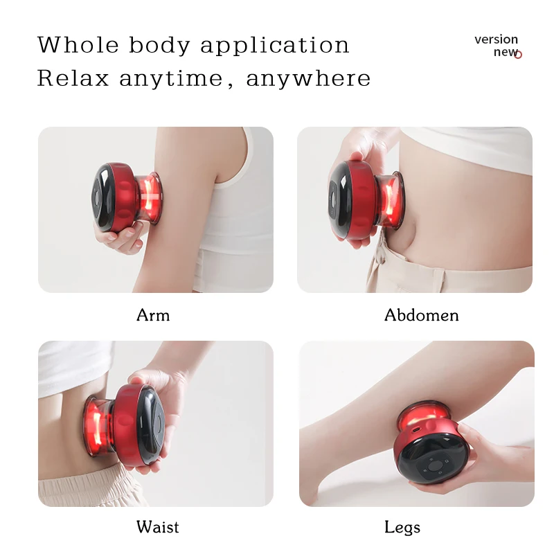 Электрический вакуумный массажный стаканчик для тела антицеллюлитный