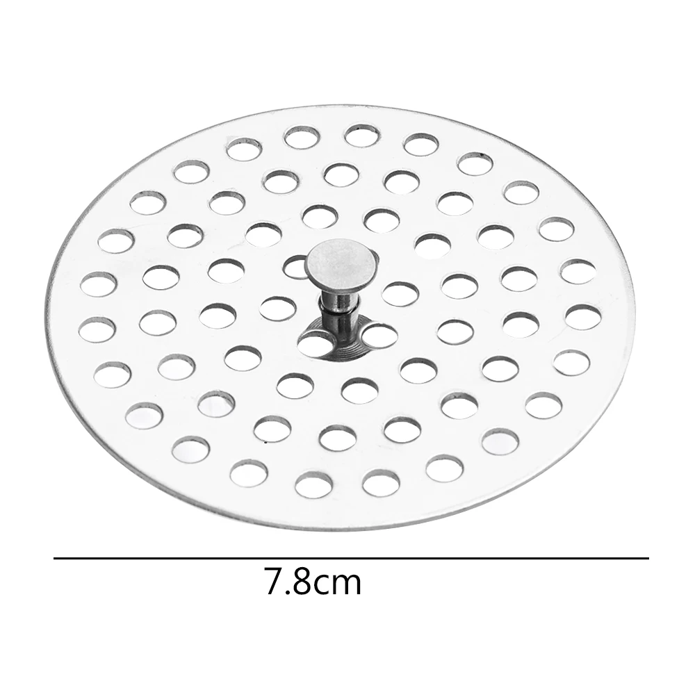 Сетка для слива кухонного пола из нержавеющей стали, круглая впитывающая сетка для волос, фильтр для раковины, пробка для душа, фурнитура для ванной комнаты, детали