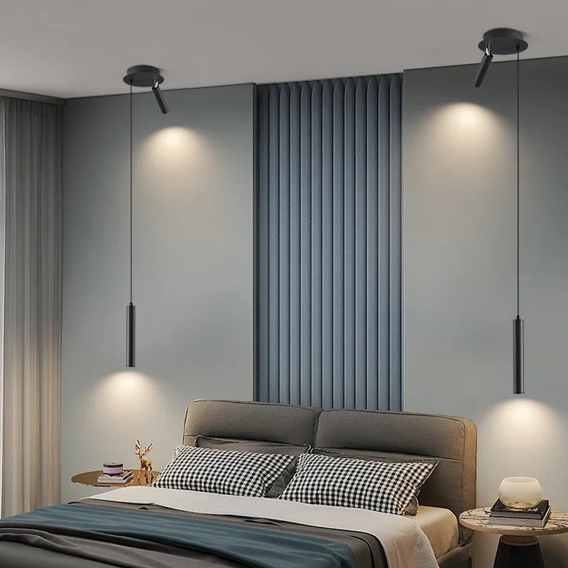 Скандинавская Подвесная лампа Hongcui современная простота прикроватная для