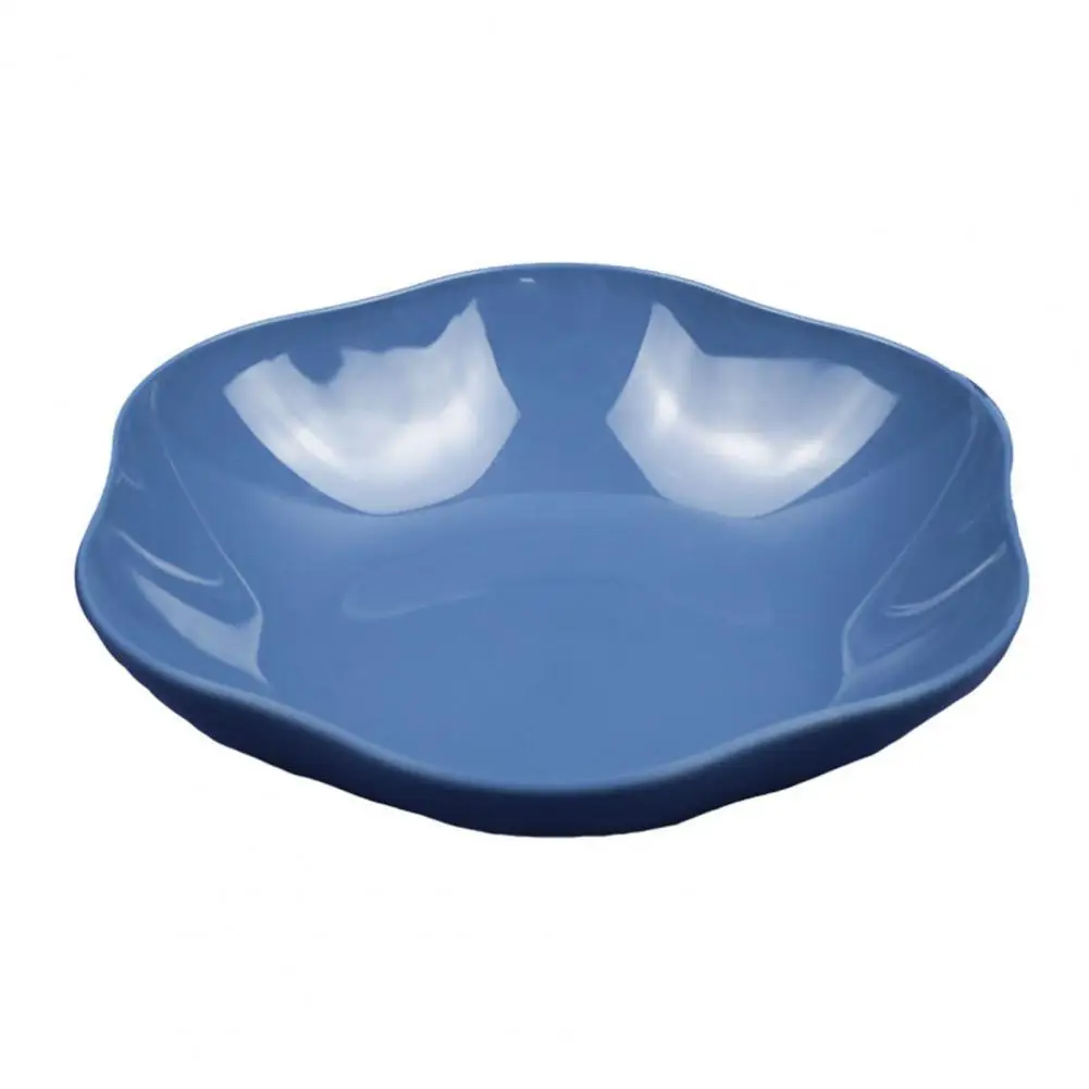 

Fruit Plate Reusable Wear-resistant Plastic Anti-skid Snack Dish Bowl for Home