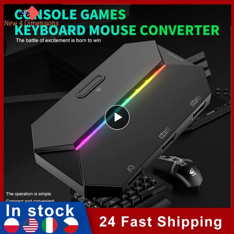 

Native Support Game Console Flash Of Light Wired Mobile Controller Multifunctional Multi Color Transformation Mouse Converter