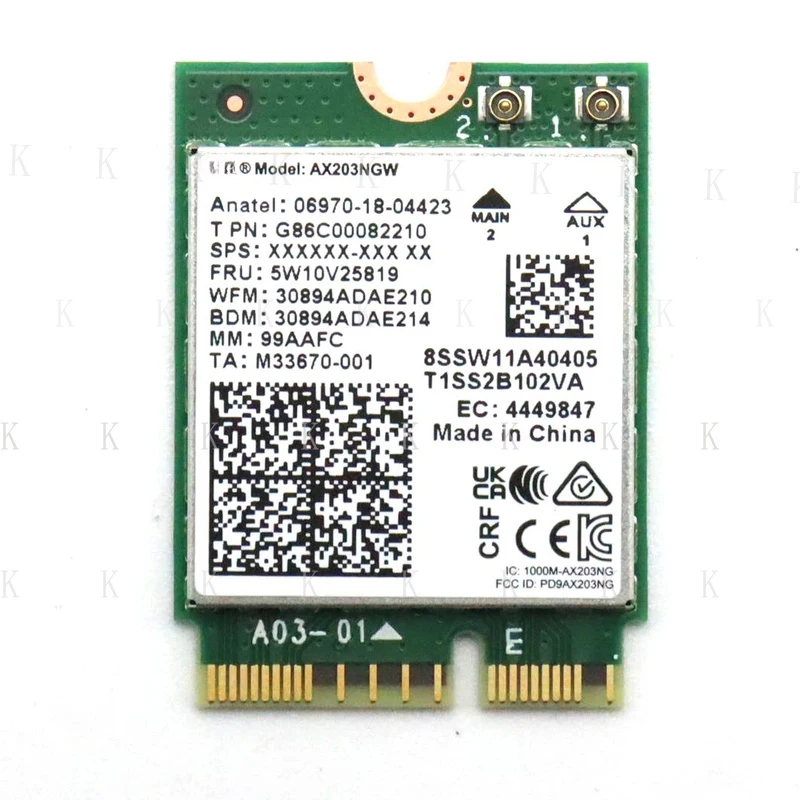 Фото C 5W10V25819 Новая беспроводная Wi-Fi карта для IdeaPad Slim 3 15IRU8 Slim 5 16IRL8 16IRU9 №1