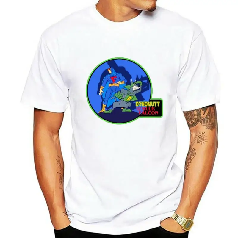 

Классическая синяя футболка 70 дюймов с изображением Ханны Барберы из мультфильма «Сокол», любой размер