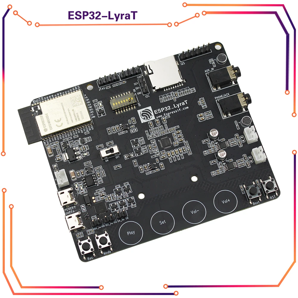 

ESP32-LyraT для кнопки инструментов разработки аудио IC, TFT дисплей и камера с поддержкой ESP32 LyraT ESP32-LyraT