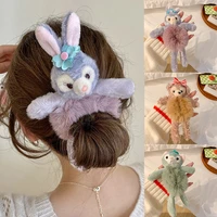 plush toy elastic hair rubber bands cute animal cartoon rabbit hair ties accessories for woman girls scrunchies ponytail holder