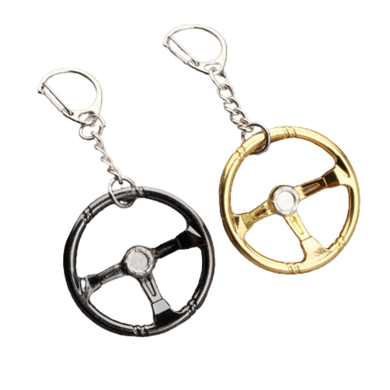 

Лидер продаж, Гоночное рулевое колесо, модифицированный автомобильный брелок, креативная модель рулевого колеса, металлический брелок
