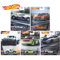 original hot wheels premium car culture american scene diecast 164 voiture corvette ford tesla dodge boy toys for children gift