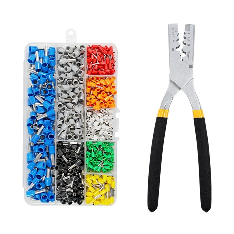 

Combination Set Of Crimping Pliers PZ0.5-16 Tube Crimping Pliers With 800 Pieces Of VE Pin Terminal Kit