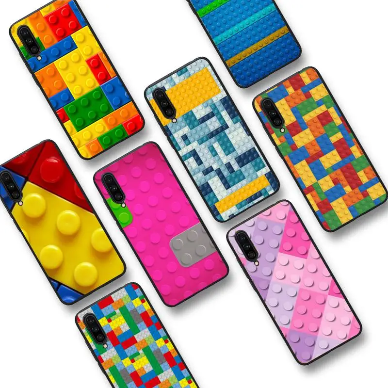 

Toy Building Blocks Colorful Cute Kids Phone Case For Xiaomi Mi 5X 8 9 10 11 12 lite pro 10T PocoX3pro PocoM3 Note 10 pro lite
