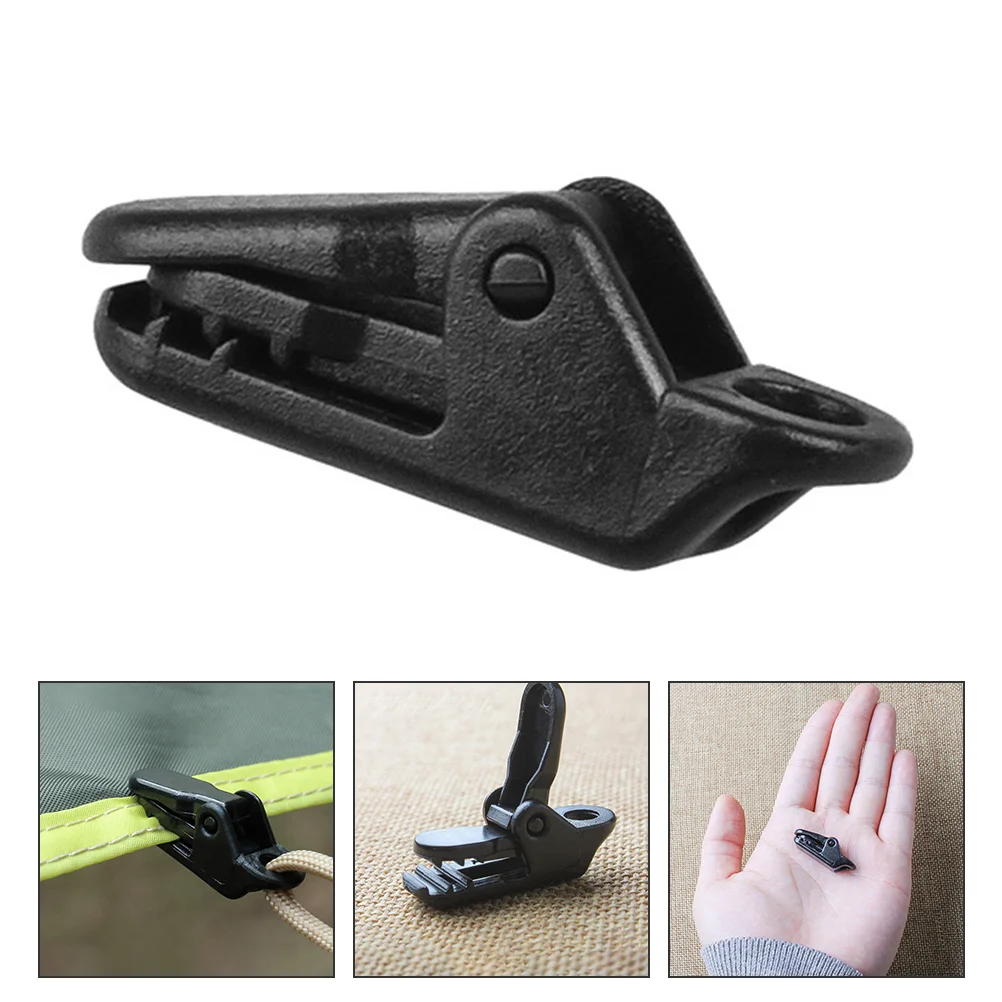 

20 Pcs Alligator Clip Outdoor Tent Camping Fastener Clamp Cloth Awning Plastic Unique Shape