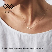 bipin 14k gold gold coin pendant womens minimalist stainless steel necklace womens jewelry