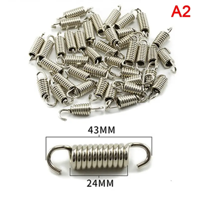 

Универсальный глушитель для выхлопной трубы мотоцикла из нержавеющей стали, пружины глушителя 34 мм 43 мм 55 мм 57 мм 58 мм 68 мм 75 мм
