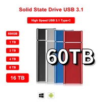 60tb m 2 ssd hard drive mobile solid state drive storage device hard drive computer portable usb 3 1 disk 30tb 16tb 8tb 500gb