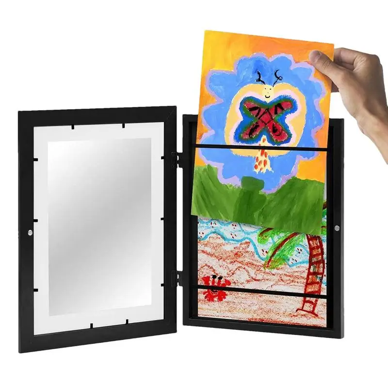 

Front Opening Art Frame | Wall Display Picture Frame | Picture Display Artwork Frame for Children Art Projects School Home Offic