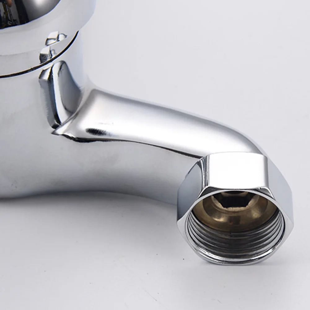 

Durable Basin Faucets Mixing Valve Kits Modern Set Silver Thermostats Triple Wall Mounted Zinc Alloy Dual Spout