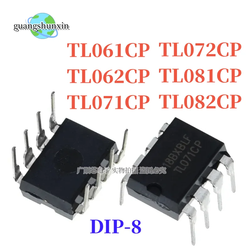 10 шт. TL061CP TL062CP TL071CP TL072CP TL081CP TL082CP DIP-8 TL061 TL062 TL071 TL072 TL081 TL082 DIP8 DIP IC новый
